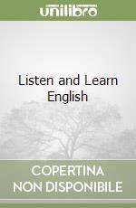 Listen and Learn English libro