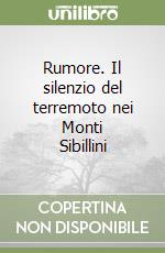 Rumore. Il silenzio del terremoto nei Monti Sibillini libro