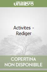 Activites - Rediger libro