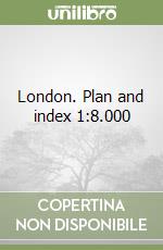 London. Plan and index 1:8.000 libro