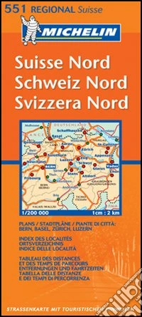 Suisse nord 1:200.000 libro