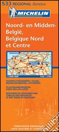 Belgique nord & centre-Noord & midden België 1:200.000 libro