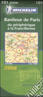 Banlieue de Paris. Du périphérique à la Francilienne 1:53.000. Ediz. francese e tedesca libro