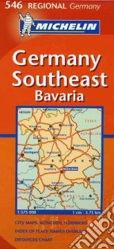 Germany Southeast, Bavaria 1:375.000