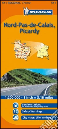 Nord-Pas-de-Calais, Picardy 1:200.000
