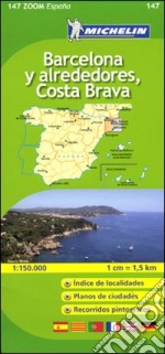 Barcellona-Costa Brava 1:150.000. Ediz. multilingue