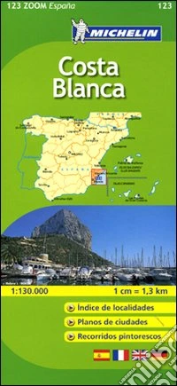 Costa Blanca 1:130.000. Ediz. multilingue