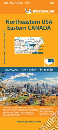 Northeastern USA Eastern Canada 1:2.400.000 libro