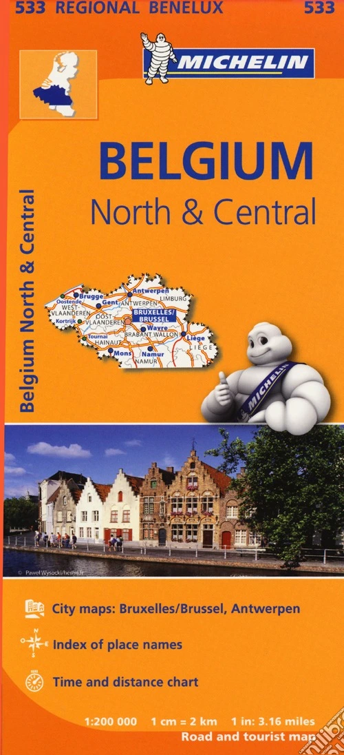 Belgium North & Central 1:200.000