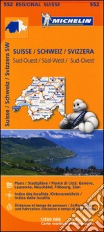 Suisse-Schweiz-Svizzera Sud-Ovest 1:200.000 libro