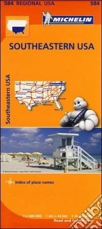 Southeastern USA. 1:2.400.000
