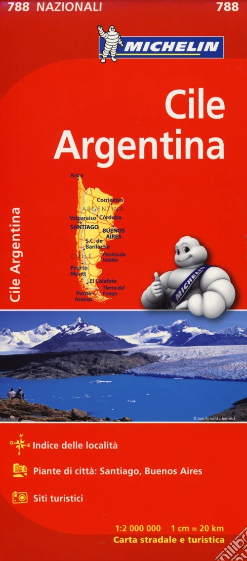 Cile, Argentina 1:2.000.000