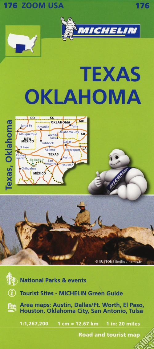 Texas-Oklahoma 1:1.267.200. Ediz. inglese