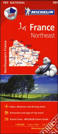 France. Northeast. 1:500.000 libro