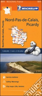 Nord, Pas-de-Calais, Picardy-Nord, Pas-de-Calais, Picardie 1:200.000 libro