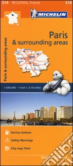 Paris & surrounding areas-Île-de-France & surrounding areas 1:200.000 libro