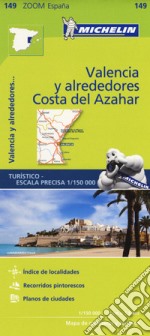 Valencia y alrededores-Costa del Azahar 1:150.000 libro