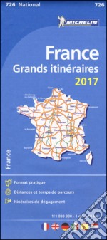 France. Route planning. Grands itinéraires 2017 1:1.000.000 libro