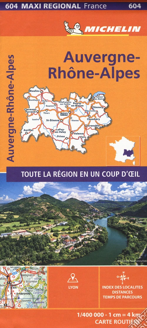 Auvergne-Rhône-Alpes 1:400.000