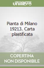 Pianta di Milano 19213. Carta plastificata libro