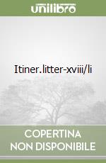 Itiner.litter-xviii/li libro