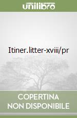 Itiner.litter-xviii/pr libro