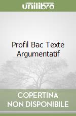 Profil Bac Texte Argumentatif libro