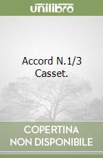 Accord N.1/3 Casset. libro