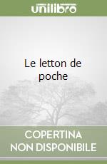 Le letton de poche libro