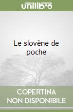 Le slovène de poche libro