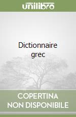 Dictionnaire grec libro