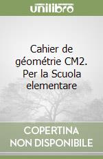 Cahier de géométrie CM2. Per la Scuola elementare libro