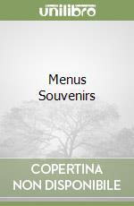 Menus Souvenirs libro