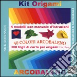 Kit origami. 40 colori arcobaleno. Con gadget libro