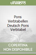 Pons Verbtabellen Deutsch Pons Verbtabel libro