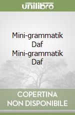 Mini-grammatik Daf Mini-grammatik Daf libro