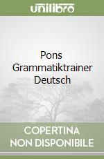 Pons Grammatiktrainer Deutsch libro