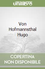 Von Hofmannsthal Hugo libro