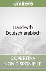 Hand-wtb Deutsch-arabisch libro