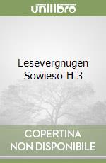 Lesevergnugen Sowieso H 3 libro