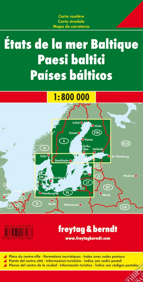 Paesi Baltici 1:800.000