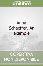 Anna Schaeffer. An example libro