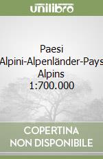 Paesi Alpini-Alpenländer-Pays Alpins 1:700.000 libro