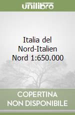 Italia del Nord-Italien Nord 1:650.000 libro