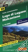 Lago di Lugano, Malcantone 1:50.000. Carta escursionistica libro