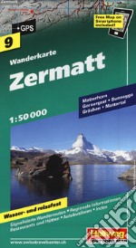 Zermat 1:50.000. Carta escursionistica libro