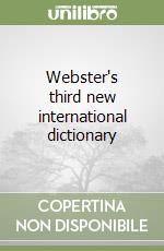 Webster's third new international dictionary libro