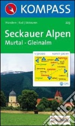 Carta escursionistica n. 223. Austria. Ad est delle Alpi. Vienna, Stiria... Sexkauer Alpen, Gleinalm 1:50.000. Adatto a GPS. DVD-ROM digital map. Ediz. bilingue libro