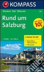 Carta escursionistica n. 291. Austria. Rund um Salzburg 1:50000. Due cartine. Guida naturalistica. Adatto a GPS. Digital map. DVD-ROM. Ediz. bilingue libro