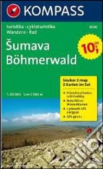 Carta escursionistica n. 2000. Repubblica Ceca. Böhmerwald/Sumava set 2 cartine 1:50.000. Adatto a GPS. DVD-ROM digital map libro